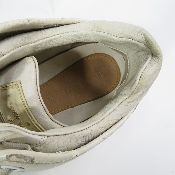 実際に弊社で買取させて頂いたLOUIS VUITTON/ルイヴィトン スニーカー ホワイト G0 0150/7.5の画像 4枚目
