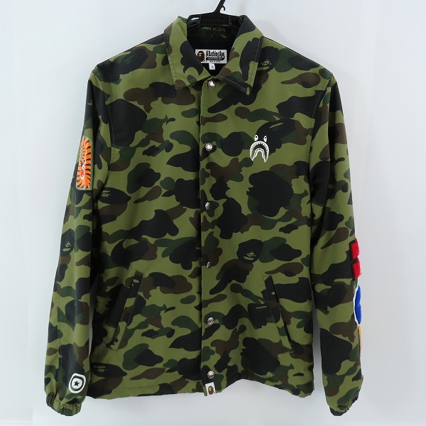 実際に弊社で買取させて頂いたA BATHING APE/アベイシングエイプ 1ST CAMO SHARK COACH JACKET/S