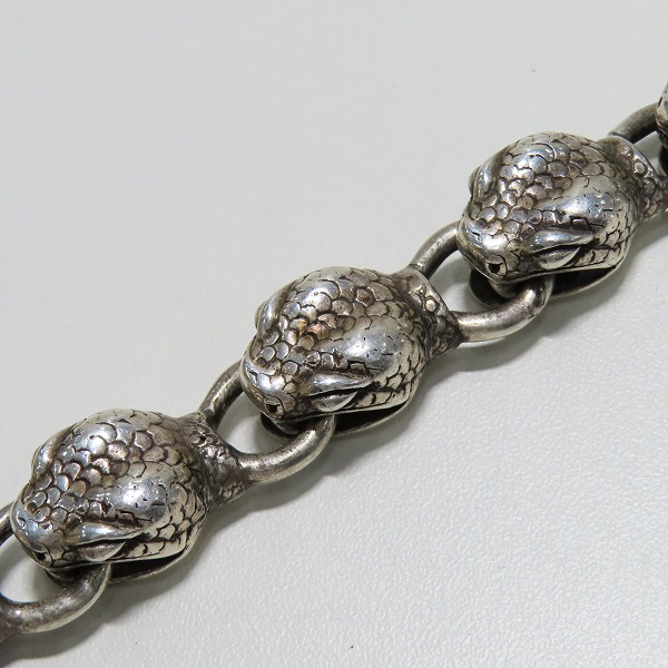 実際に弊社で買取させて頂いたA&G/エーアンドジー LIMITED VIPER/バイパー スネークブレスレット/Tバーの画像 7枚目