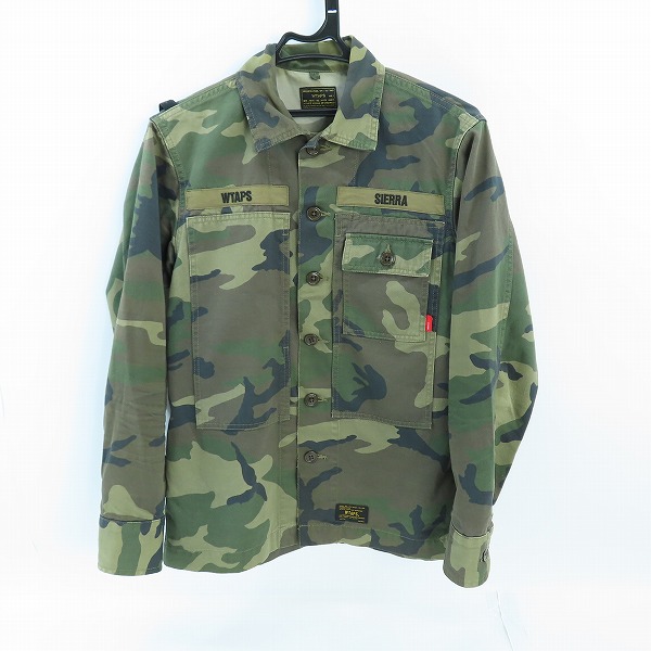 実際に弊社で買取させて頂いたWTAPS/ダブルタップス ミリタリーカモフラ 長袖 シャツジャケット 162LTDT-SHM02 1