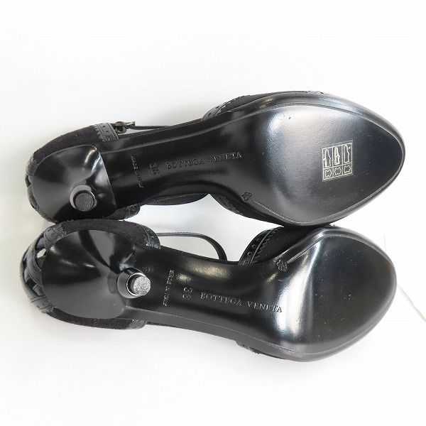 実際に弊社で買取させて頂いたBOTTEGA VENETA/ボッテガヴェネタ 異素材切替 パンプス スエード×レザー 36の画像 2枚目