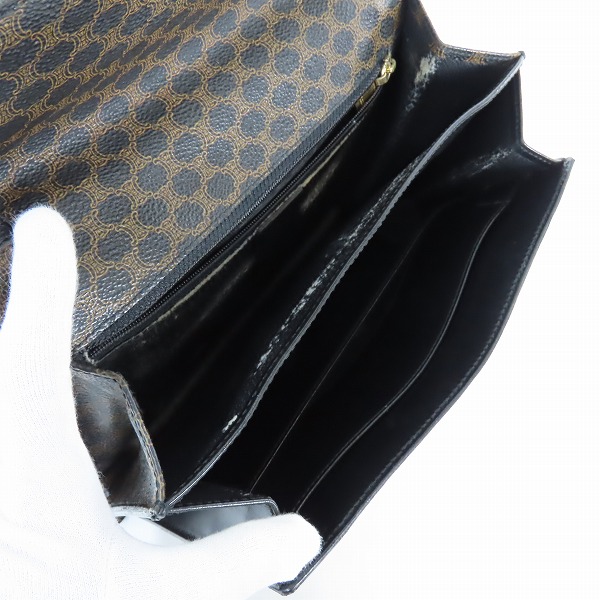 実際に弊社で買取させて頂いたCELINE/セリーヌ オールド クラッチ/セカンドバッグ マカダム柄の画像 3枚目