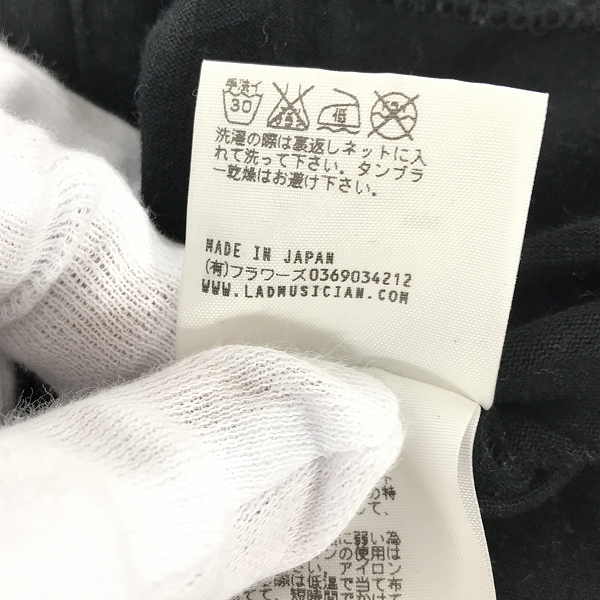 実際に弊社で買取させて頂いたLAD MUSICIAN/ラッドミュージシャン 16SS BIG T-SHIRT PERMANENT ROCKER/星条旗プリント 半袖Tシャツ 2116-731/42の画像 4枚目