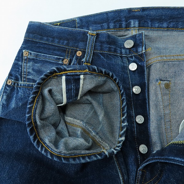 実際に弊社で買取させて頂いたLEVI'S/リーバイス 501XX 刻印555 バレンシア工場製 ビッグE デニムパンツ 紙パッチ 501-0003/W34L36の画像 2枚目