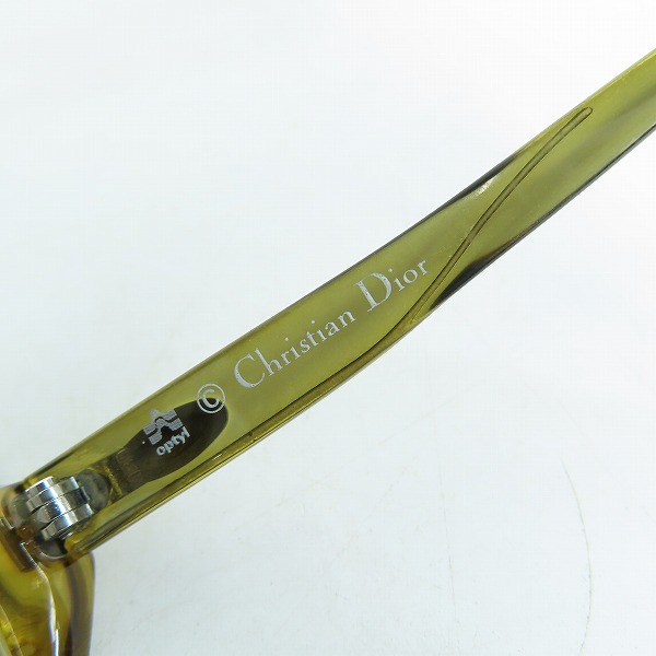 実際に弊社で買取させて頂いたChristian Dior/クリスチャンディオール 度入りサングラス/メガネフレーム 2201Aの画像 5枚目