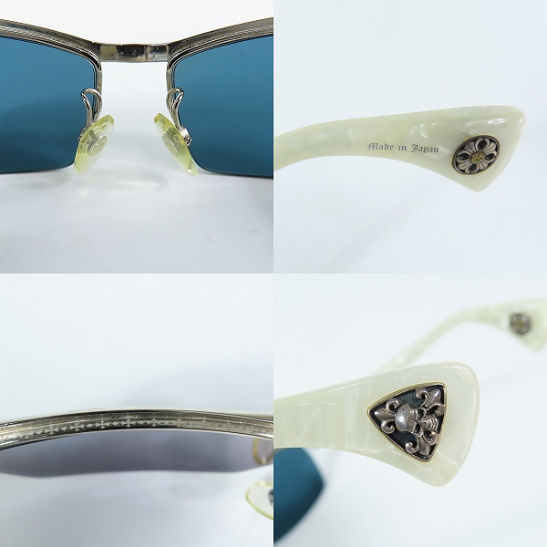 実際に弊社で買取させて頂いたA'rossvy/ロズヴィー シルバー925 パーツ ハーフリム サングラス/アイウェア 209251609の画像 8枚目