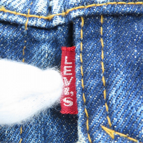 実際に弊社で買取させて頂いたLEVIS/リーバイス 70505 ヴィンテージ ボタン裏刻印521 デニムジャケット ビッグEの画像 3枚目