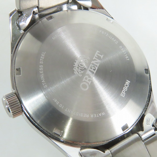 実際に弊社で買取させて頂いたORIENT/オリエント デイト オートマチック F672-UAF0の画像 4枚目