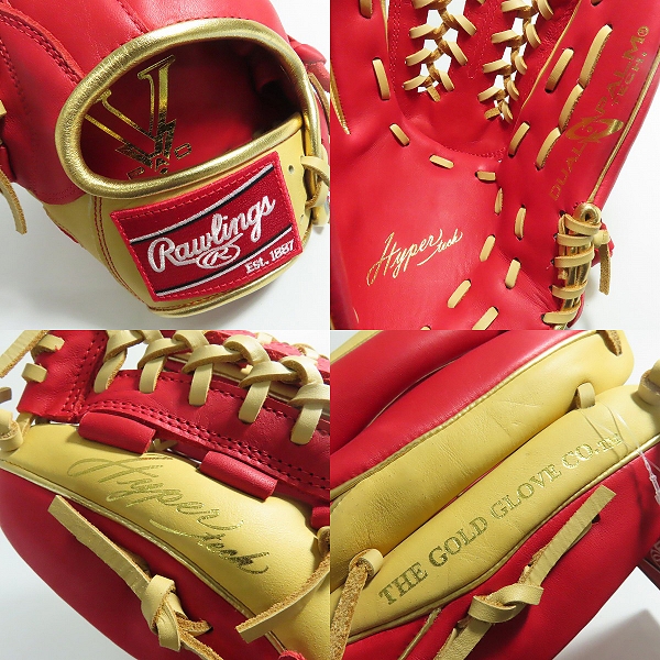 実際に弊社で買取させて頂いた【未使用】Rawlings/ローリングス  軟式  左投げ用 オールラウンド グローブ/グラブ GR4HTCN55Wの画像 4枚目
