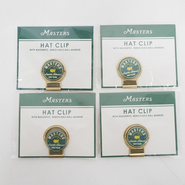 実際に弊社で買取させて頂いた【未使用】MASTERS/マスターズ ゴルフ HAT CLIP マグネット式ボールマーカー 4個セット