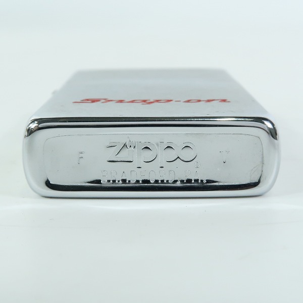実際に弊社で買取させて頂いたZIPPO/ジッポー 2面ブラッシュド加工 Snap-on/スナップオン ロゴ 1989年製の画像 3枚目