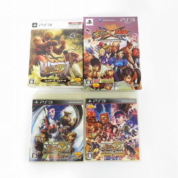 実際に弊社で買取させて頂いたPS3/プレイステーション3 用 ソフト ストリートファイター 4/ストリートファイター×鉄拳 他 4点セット