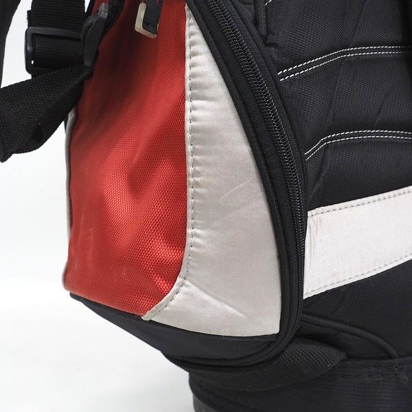 実際に弊社で買取させて頂いたNIKE GOLF/ナイキ ゴルフ 6分割キャディバッグ ブラックxレッドxシルバーの画像 7枚目