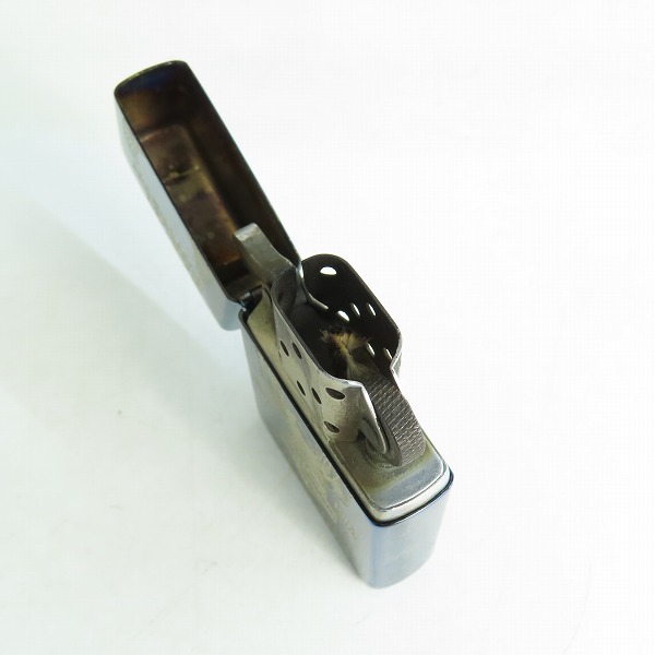 実際に弊社で買取させて頂いたZIPPO/ジッポー HARLEY-DAVIDSON/ハーレーダビッドソン ブルーコーティング/1998年製の画像 4枚目