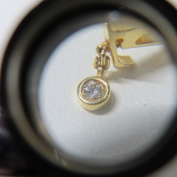 実際に弊社で買取させて頂いたLOUIS VUITTON/ルイヴィトン AU750/K18YG イディール ブロッサム ダイヤモンド ピアス  Q96495 の画像 6枚目