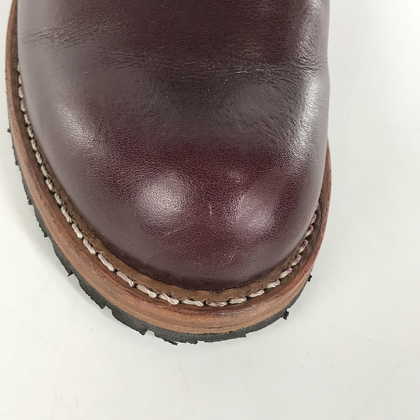 実際に弊社で買取させて頂いたRED WING/レッドウィング BECKMAN/ベックマン ブーツ ブラックチェリー 9011/9.5Dの画像 7枚目
