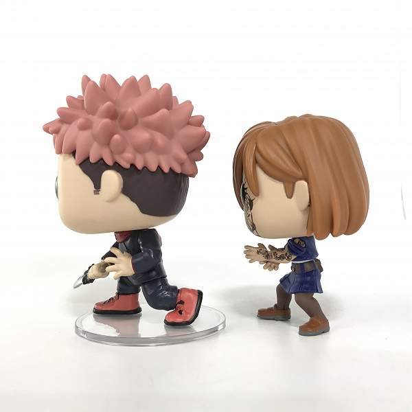 実際に弊社で買取させて頂いたFunko/ファンコ Pop/ポップ 呪術廻戦 虎杖悠仁/釘崎野薔薇 フィギュア 2点セットの画像 2枚目