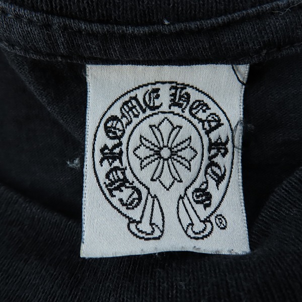 実際に弊社で買取させて頂いたCHROME HEARTS/クロムハーツ ホースシュー/スクロールラベル刺繍 胸ポケット 半袖Tシャツ/Mの画像 2枚目