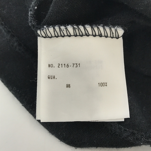 実際に弊社で買取させて頂いたLAD MUSICIAN/ラッドミュージシャン 16SS BIG T-SHIRT PERMANENT ROCKER/星条旗プリント 半袖Tシャツ 2116-731/42の画像 3枚目