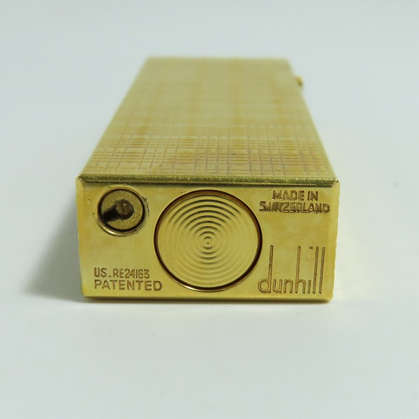 実際に弊社で買取させて頂いたdunhill/ダンヒル サイドローラー ガスライター ゴールドカラーの画像 4枚目
