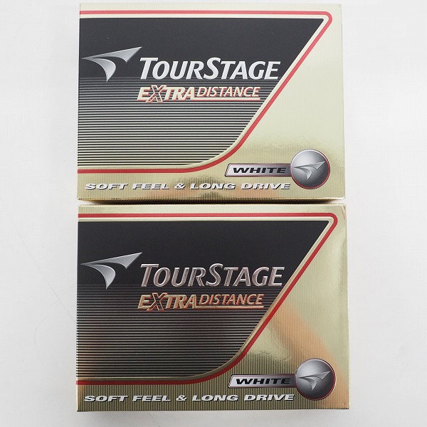 実際に弊社で買取させて頂いた【未使用】BRIDGESTONE/ブリヂストン TOURSTAGE/ツアーステージ EXTRA DISTANCE ゴルフボール ホワイト 2ダースの画像 2枚目
