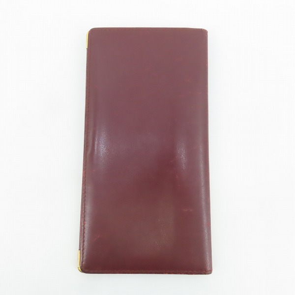 実際に弊社で買取させて頂いたCartier/カルティエ マストライン レザー 二つ折り 財布/ウォレットの画像 1枚目