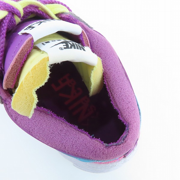 実際に弊社で買取させて頂いたNIKE×KAWS×SACAI/ナイキ×カウズ×サカイ BLAZER LOW/ブレーザーロー パープルダスク DM7901-500/26.5の画像 4枚目
