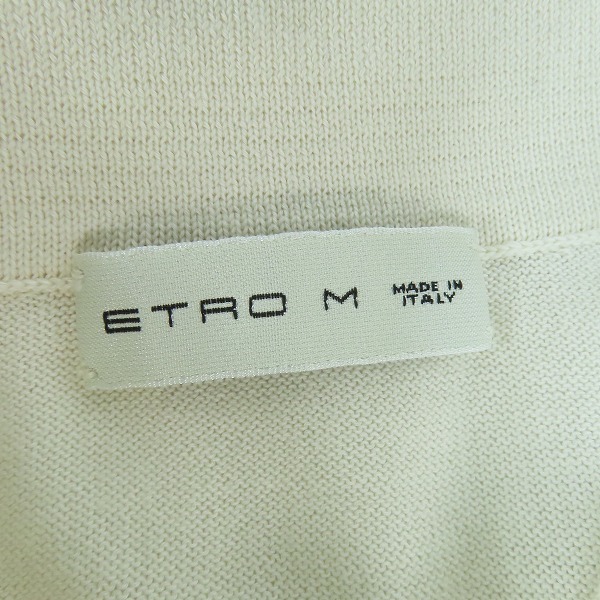 実際に弊社で買取させて頂いたETRO/エトロ 襟カラー切替  半袖ポロシャツ Mの画像 2枚目