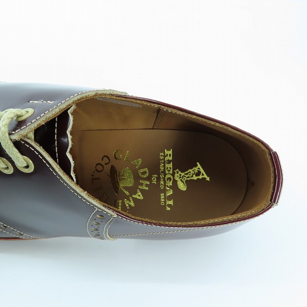 実際に弊社で買取させて頂いたGLADHAND×REGAL/グラッドハンド×リーガル サドルシューズ 606S DBR/26の画像 4枚目