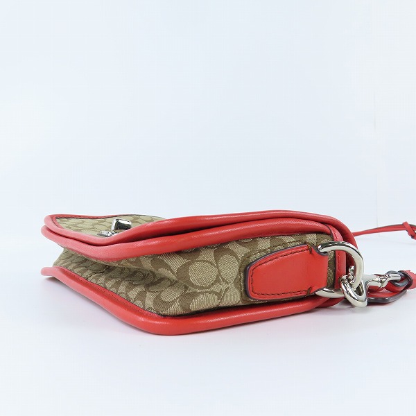 実際に弊社で買取させて頂いたCOACH/コーチ ミニシグネチャー キャンバス ショルダーバッグ 19919の画像 3枚目