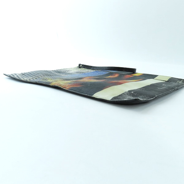 実際に弊社で買取させて頂いたMaison Martin Margiela/メゾンマルタンマルジェラ レザークラッチバッグの画像 2枚目