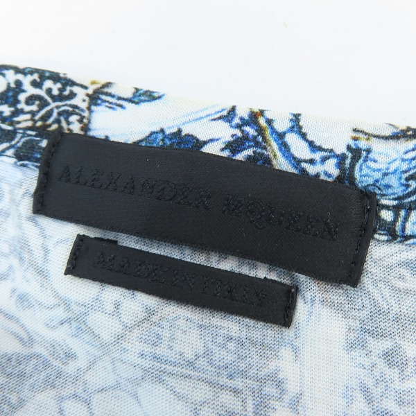 実際に弊社で買取させて頂いたAlexander McQueen/アレキサンダーマックイーン スカル/総柄 ロングスリーブ/ロングTシャツ/Sの画像 2枚目