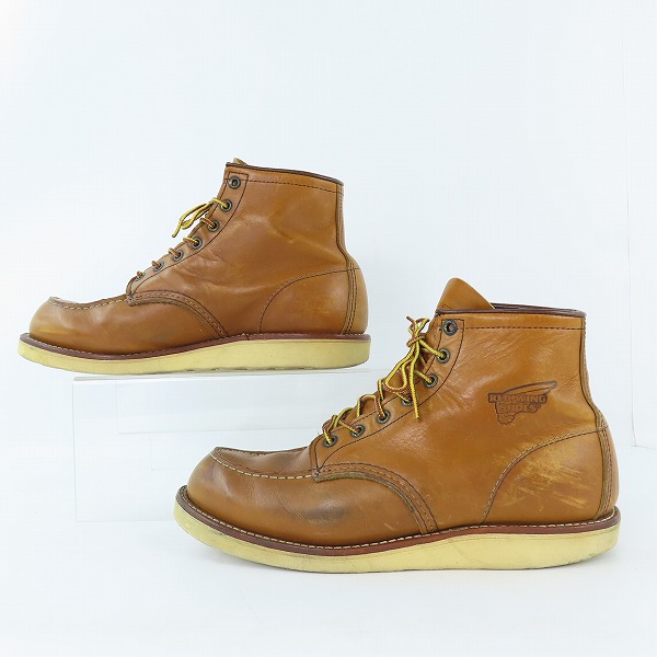 実際に弊社で買取させて頂いたRED WING/レッドウィング アイリッシュセッター モックトゥ ブーツ 875/US9の画像 3枚目