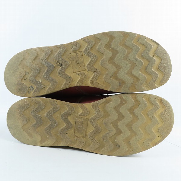 実際に弊社で買取させて頂いたRED WING/レッドウィング ブーツ レッドブラウン系 8166/8.5Dの画像 2枚目