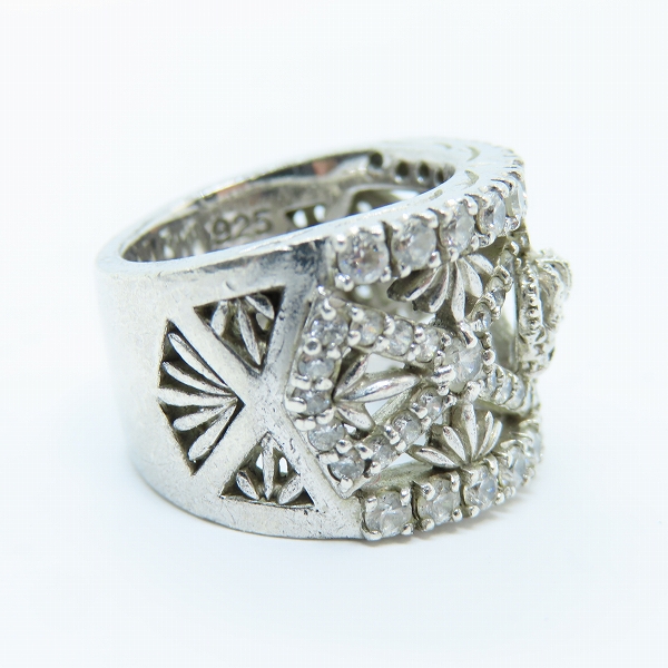 実際に弊社で買取させて頂いたJustin Davis/ジャスティンデイビス クラウンリング ストーン/8-9号の画像 4枚目