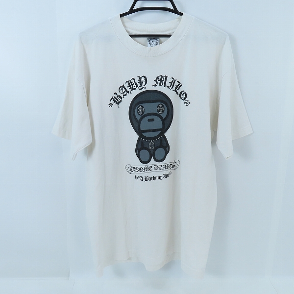 実際に弊社で買取させて頂いた【JPタグ】A BATHING APE×Chrome Hearts/アベイシングエイプ×クロムハーツ マイロ 半袖Tシャツ/L