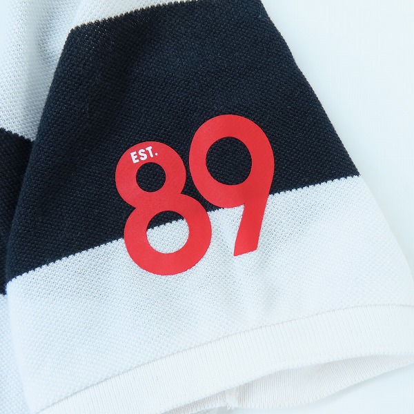 実際に弊社で買取させて頂いたPEARLYGATES/パーリーゲイツ ボーダー/ラインフレンズ レディース 半袖ポロシャツ 2点セットの画像 2枚目