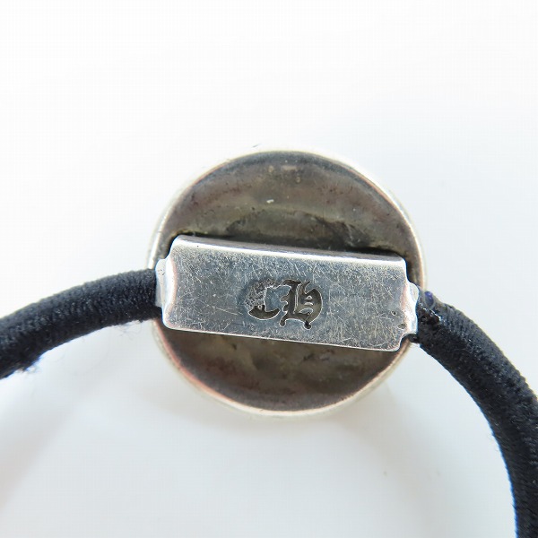 実際に弊社で買取させて頂いた【オールド刻印】CHROME HEARTS/クロムハーツ クロスボール コンチョ ヘアゴム/ヘアバンドの画像 5枚目