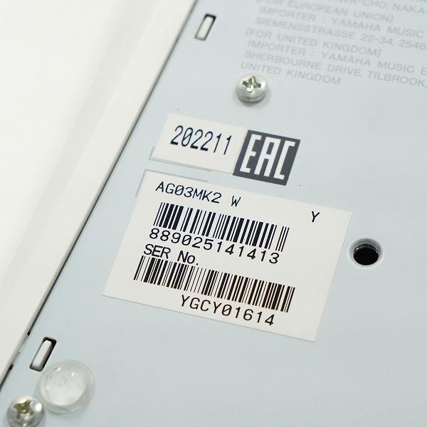 実際に弊社で買取させて頂いたYAMAHA/ヤマハ AG03 MK2 ライブストリーミングミキサー 通電確認済みの画像 8枚目