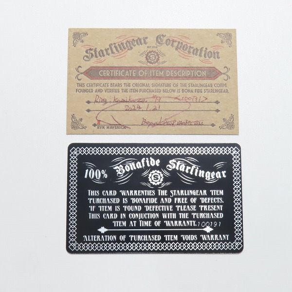 実際に弊社で買取させて頂いた【ギャラ付】STARLINGEAR/スターリンギア KAMIKAZE/カミカゼリング/指輪 17号の画像 8枚目