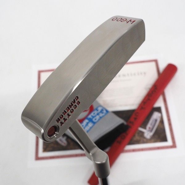 実際に弊社で買取させて頂いた【COA有り】Scotty Cameron/スコッティキャメロン サークルT 009・M　350 SSS パター 33インチ ヘッドカバー付き
