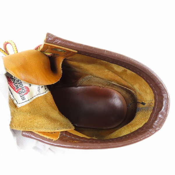 実際に弊社で買取させて頂いたRED WING/レッドウィング アイリッシュセッター モックトゥ ブーツ 875/US9の画像 4枚目