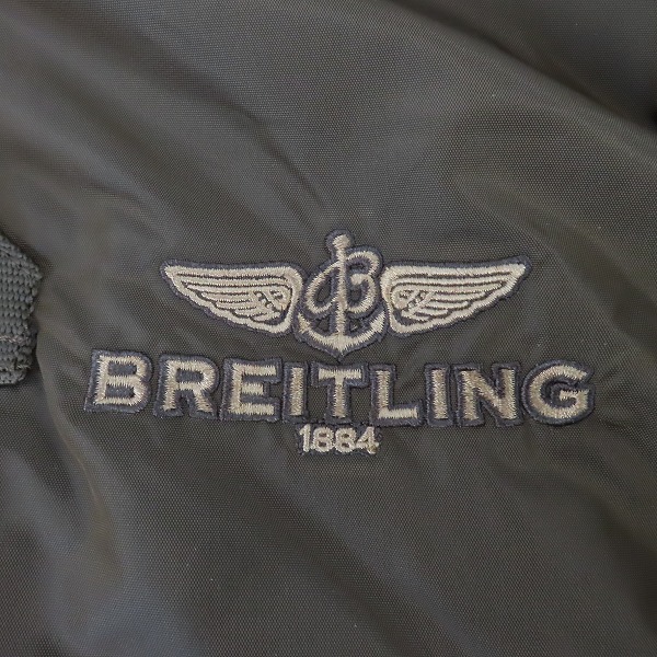 実際に弊社で買取させて頂いた【未使用】ALPHA INDUSTRIES×BREITLING/アルファインダストリーズ×ブライトリング AIR RACE JACKET/エアレースジャケット/Mの画像 3枚目