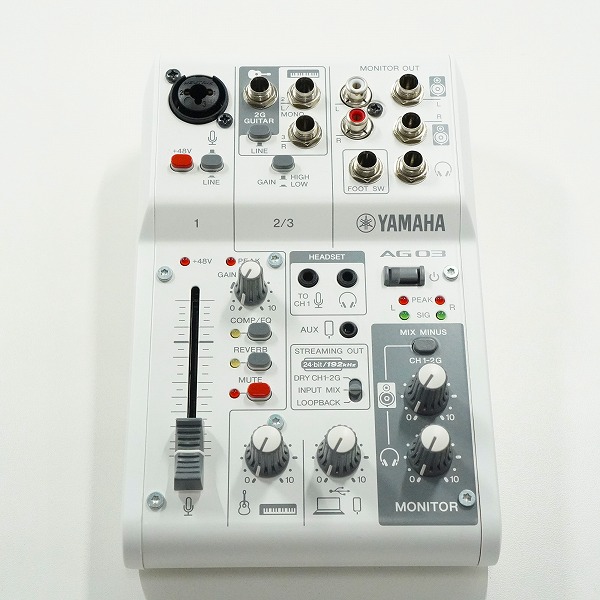 実際に弊社で買取させて頂いたYAMAHA/ヤマハ AG03 MK2 ライブストリーミングミキサー 通電確認済みの画像 1枚目
