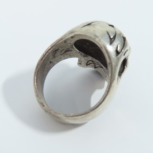 実際に弊社で買取させて頂いたCRAZY PIG/クレイジーピッグ トライバルスカルリング  21-22号の画像 5枚目