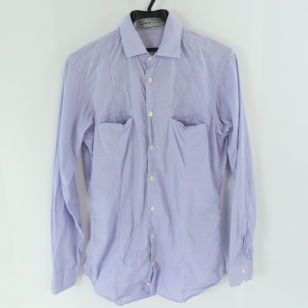実際に弊社で買取させて頂いた【JPタグ】ETRO/エトロ 両胸ポケット 長袖シャツ 38