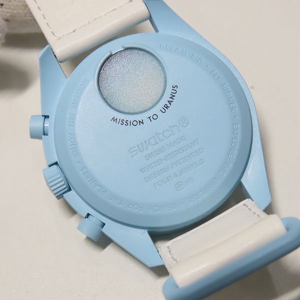 実際に弊社で買取させて頂いたOMEGA×SWATCH/オメガ×スウォッチ スピードマスター MISSION TO URANUS 腕時計 SO33L100の画像 3枚目