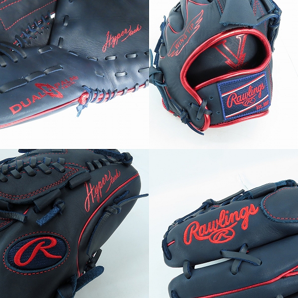 実際に弊社で買取させて頂いたRawlings/ローリングス HYPER TECH/ハイパーテック 軟式/投手/ピッチャー/右投げ用 グローブ/グラブ GR4HTCA15Wの画像 7枚目