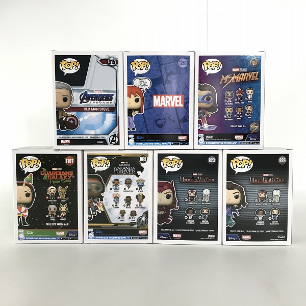 実際に弊社で買取させて頂いた【おまとめ】Funko/ファンコ Pop/ポップ MS.マーベル/スカーレットウィッチ/アイアンハート/マンティス 等 フィギュアの画像 1枚目