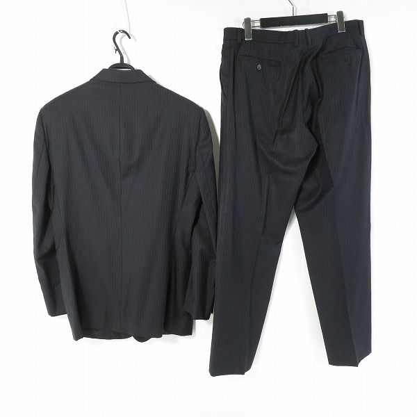 実際に弊社で買取させて頂いた【JPタグ】GIORGIO ARMANI/ジョルジオアルマーニ セットアップ スーツ ストライプ ジャケット/パンツ/54の画像 1枚目